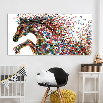 DDHH Home Painting Animal Wall Art Pictures For Living Room Home Decor Canvas Pointillism Painting Jump Horse No Frame
DDHH Home Painting Animal Wall Art Pictures For Living Room Home Decor Canvas Pointillism Painting Jump Horse No Frame