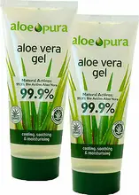 Aloe Vera Gel d'aloe Vera 100ml X2 Bio certifié Double emballage-99.9% pur(China)