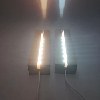 Resin Art Rectangle LED Lights Display Base Crystal Wooden Lighted Base Stand 72XE
Resin Art Rectangle LED Lights Display Base Crystal Wooden Lighted Base Stand 72XE