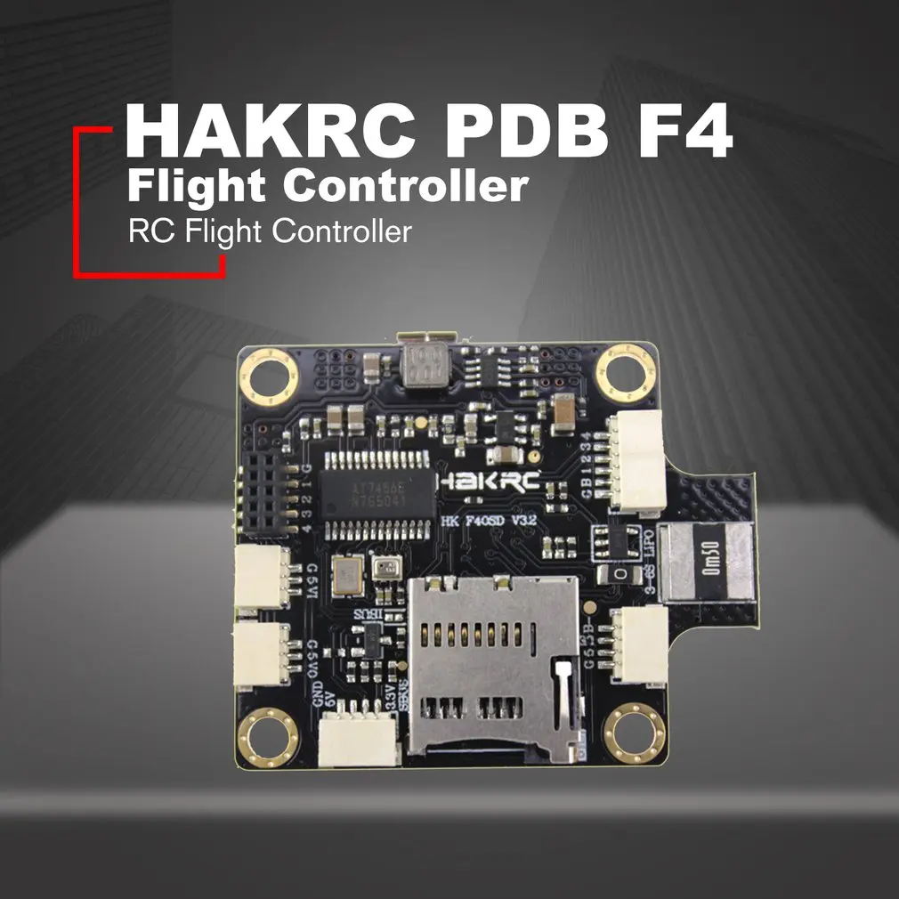 HAKRC PDB F4 Flight Controller 2-4S Integrated Betaflight OSD For RC Drone FPV Racing Parts Accessory
HAKRC PDB F4 Flight Controller 2-4S Integrated Betaflight OSD For RC Drone FPV Racing Parts Accessory
