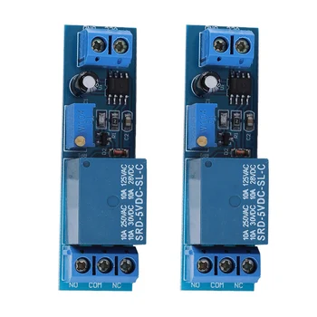 2 Pcs DC 5 volts NE555 Relay Module Adjustable 0-10 Second Time Delay Relay Module 5V
2 Pcs DC 5 volts NE555 Relay Module Adjustable 0-10 Second Time Delay Relay Module 5V