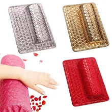 Art beauté ongles tapis Pad 1 pièces professionnel main coussin support doux en cuir PU éponge bras repos ongles oreiller manucure(China)