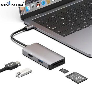 Multi USB C 3.0 Con 3 Puertos Usb TF + Tarjeta SD Tipo C Hub Usb A USB 3.0 HD4K for Macbook Pro Laptop Docking Stations
Multi USB C 3.0 Con 3 Puertos Usb TF + Tarjeta SD Tipo C Hub Usb A USB 3.0 HD4K for Macbook Pro Laptop Docking Stations