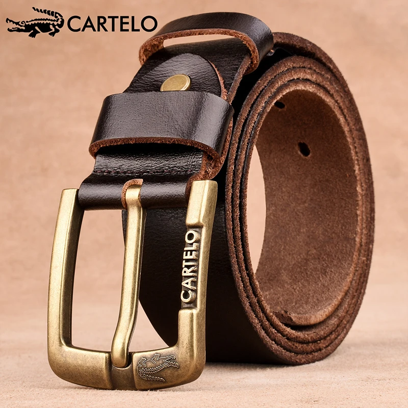 Cartelo men's retro pin buckle belt pure first layer cowhide belt casual fashion simple high quality
Cartelo men's retro pin buckle belt pure first layer cowhide belt casual fashion simple high quality