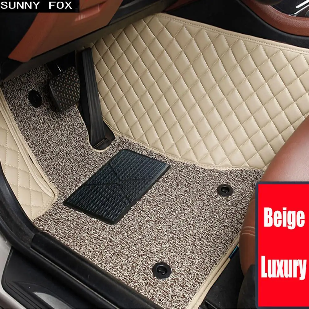 SUNNY FOX автомобильные коврики для Kia Sorento Sportage Optima K5 RioCerato K3 Carens Soul кожаные