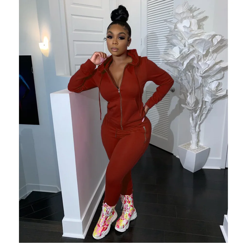 2020 Autumn And Winter In Europe America Fashion Sports Casual Solid Color Personality Zip Pockets Suit
2020 Autumn And Winter In Europe America Fashion Sports Casual Solid Color Personality Zip Pockets Suit
