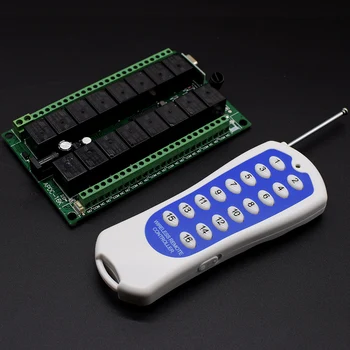 433 Mhz Long Range DC12V 16CH Radio Controller RF Wireless Remote Control Switch System,433.92 Mhz,Transmitter & Receiver
433 Mhz Long Range DC12V 16CH Radio Controller RF Wireless Remote Control Switch System,433.92 Mhz,Transmitter & Receiver
