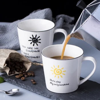 Cute Modern Ceramic Coffee Mug White with Handle White Printed Plain Coffee Mugs Personalised Tazas Office Milk Mug New MM50MK
Cute Modern Ceramic Coffee Mug White with Handle White Printed Plain Coffee Mugs Personalised Tazas Office Milk Mug New MM50MK