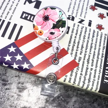 Flower Pattern Retractable Badge Reel High Quality Nurse Display ID Name Card Badge Holder Mini Pendant Office Stationery
Flower Pattern Retractable Badge Reel High Quality Nurse Display ID Name Card Badge Holder Mini Pendant Office Stationery