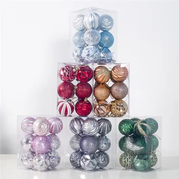 12Pcs/Set Christmas Tree toys Decorations Ball Bauble Xmas Party Hanging Ball Ornaments Decorations for Home New Year
12Pcs/Set Christmas Tree toys Decorations Ball Bauble Xmas Party Hanging Ball Ornaments Decorations for Home New Year