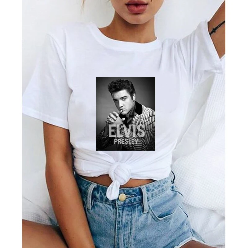 Camiseta Mujer ELVIS Presley T Shirts Graphic Tees Women Short-sleeve Tee Shirt Ulzzang Korean Clothes Female Tee Tops Plus Size
Camiseta Mujer ELVIS Presley T Shirts Graphic Tees Women Short-sleeve Tee Shirt Ulzzang Korean Clothes Female Tee Tops Plus Size