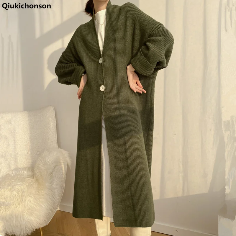 2020 Autumn Winter Sweater Cardigan Women Coat Korean Lazy Wind Batwing Sleeve Knitted Long Cardigan Oversize Thick Sweaters
2020 Autumn Winter Sweater Cardigan Women Coat Korean Lazy Wind Batwing Sleeve Knitted Long Cardigan Oversize Thick Sweaters