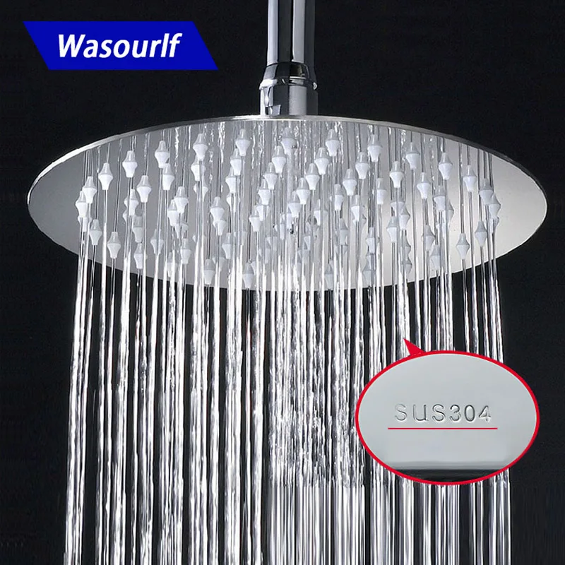WASOURLF Round 304 Stainless Steel Top Spray Shower Head Bathroom Nozzle Shower Pressurized Ceiling 6 8 10 12 Inch
WASOURLF Round 304 Stainless Steel Top Spray Shower Head Bathroom Nozzle Shower Pressurized Ceiling 6 8 10 12 Inch