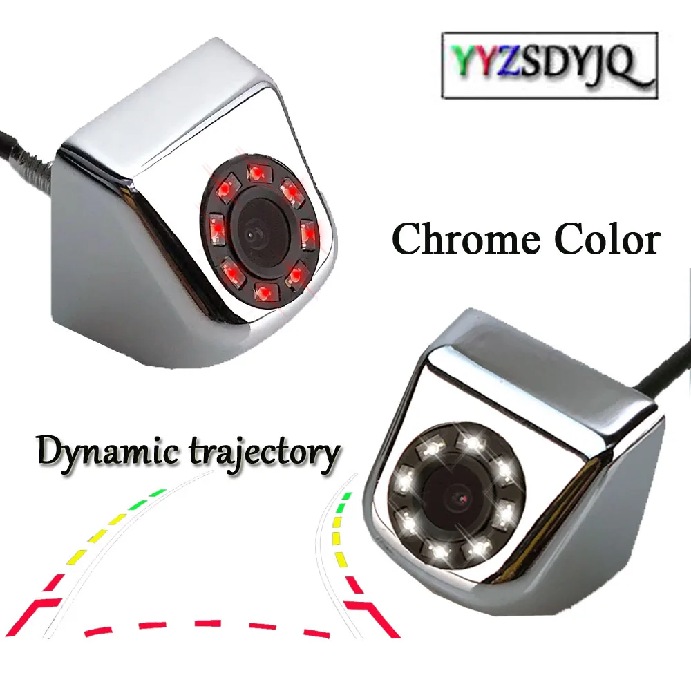 Универсальный динамическая траектория движения инфракрасный светодиодный Ночное видение использования парковочной Камера Водонепроницаемый HD Цвет изображение хром Цвет 
Универсальный динамическая траектория движения инфракрасный светодиодный Ночное видение использования парковочной Камера Водонепроницаемый HD Цвет изображение хром Цвет