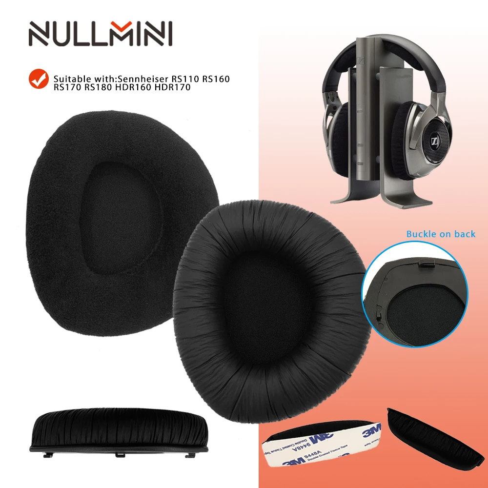Сменные наушники NullMini с пластиковыми крючками для Sennheiser RS110 RS160 RS170 RS180 HDR160 HDR170 муфтой|Аксессуары наушников| |
