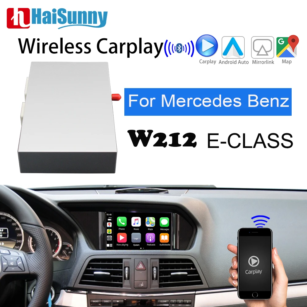 Wireless Carplay For Mercedes Benz W212 E Class Support NTG5 NTG4.5 System Multimedia Navigation Link Decoder For Reverse Camera
Wireless Carplay For Mercedes Benz W212 E Class Support NTG5 NTG4.5 System Multimedia Navigation Link Decoder For Reverse Camera