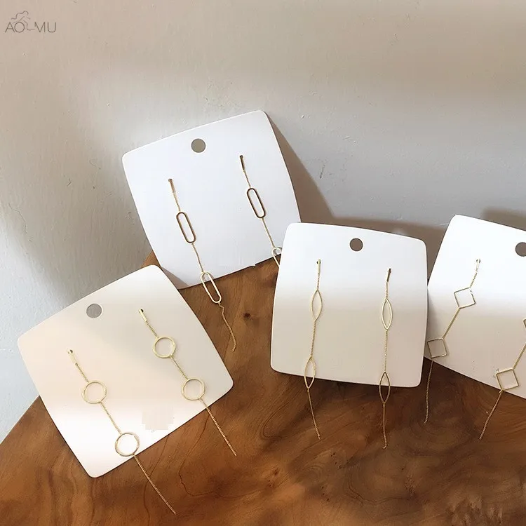 AOMU New Design Fashion Geometric Square Round Long Metal Tassel Drop Earrings for Women Birthday Gifts Wedding Party
AOMU New Design Fashion Geometric Square Round Long Metal Tassel Drop Earrings for Women Birthday Gifts Wedding Party