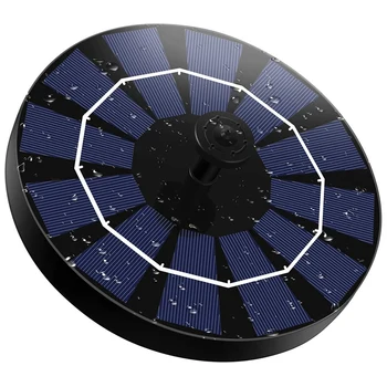 2.5W Solar Fountain Pump with 800MAh Backup Battery, Portable Floating Solar Fountain Pump, Suitable For Garden Outdoor
2.5W Solar Fountain Pump with 800MAh Backup Battery, Portable Floating Solar Fountain Pump, Suitable For Garden Outdoor