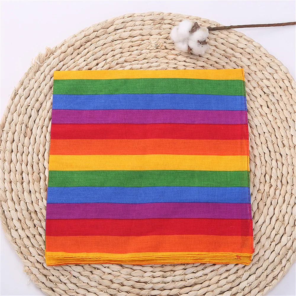 Festival Rainbow Colorful Seven Stripes 55x55CM Unisex Cotton Pocket Square Scarf Headband Bandana Gay Parade Wristband Neck
Festival Rainbow Colorful Seven Stripes 55x55CM Unisex Cotton Pocket Square Scarf Headband Bandana Gay Parade Wristband Neck