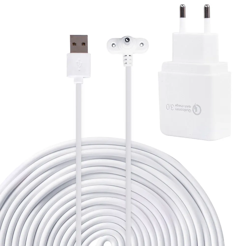 Power Adapter Compatible with for Ring Spotlight Cam Battery Weatherproof with 6m/20ft Long Cable to Continuously Charge Camera
Power Adapter Compatible with for Ring Spotlight Cam Battery Weatherproof with 6m/20ft Long Cable to Continuously Charge Camera