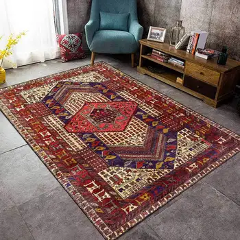 Fashion Persian Style Floor Mat Retro Ethnic Geometric Living Room Anti-Slip Area Rugs Bedroom Bedside Bathroom Kitchen Carpet
Fashion Persian Style Floor Mat Retro Ethnic Geometric Living Room Anti-Slip Area Rugs Bedroom Bedside Bathroom Kitchen Carpet