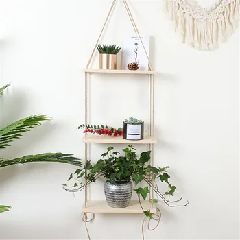 Floating Storage Rack Holder 2/3 Layers Vintage Hanging Wall Shelf Organizer Solid Wood Rope Shelves Home Garden Patio Decor
Floating Storage Rack Holder 2/3 Layers Vintage Hanging Wall Shelf Organizer Solid Wood Rope Shelves Home Garden Patio Decor