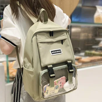 Student Girl Transparent Backpack Cute Women Clear School Bag Lady Book Jelly Backpack Kawaii Waterproof Nylon Bag Female Trendy
Student Girl Transparent Backpack Cute Women Clear School Bag Lady Book Jelly Backpack Kawaii Waterproof Nylon Bag Female Trendy