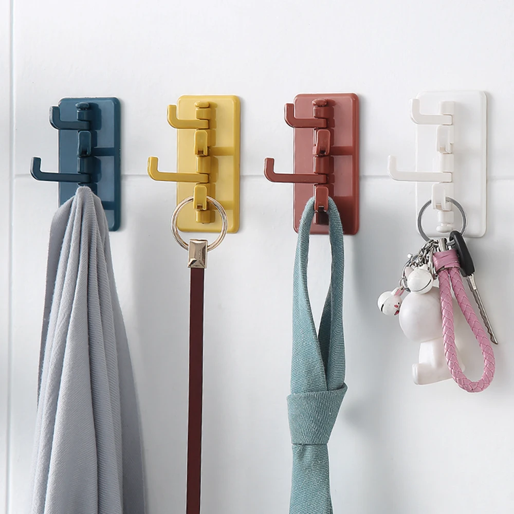 ADOREHOUSE 4/6/8PCS Wall Hooks ABS Keys Storage Holder Multifunction Kitchen Storage Hook Rotatable Bathroom Door Hook Hanger 
ADOREHOUSE 4/6/8PCS Wall Hooks ABS Keys Storage Holder Multifunction Kitchen Storage Hook Rotatable Bathroom Door Hook Hanger