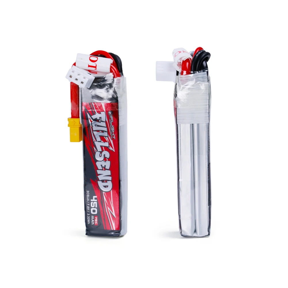 iFlight Fullsend V2 450MAH 7.4V 2S 11.1V 3S 7.4V 4S 14.8V 75C Lipo Battery XT30 for Betafpv Drone RC FPV Racing Drone Whoop
iFlight Fullsend V2 450MAH 7.4V 2S 11.1V 3S 7.4V 4S 14.8V 75C Lipo Battery XT30 for Betafpv Drone RC FPV Racing Drone Whoop