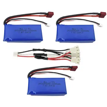RCtown 3PCS 7.4V 1500mah Lithium Battery+3 in 1 Charging Cable for WLTOYS A959-B A969-B A979-B K929-B 144001 RC Car
RCtown 3PCS 7.4V 1500mah Lithium Battery+3 in 1 Charging Cable for WLTOYS A959-B A969-B A979-B K929-B 144001 RC Car