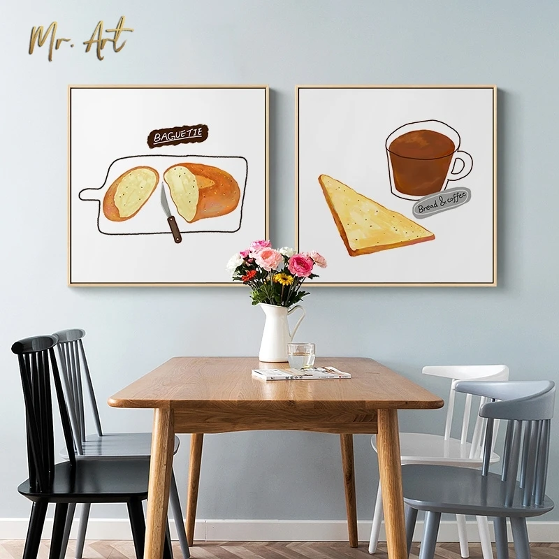 Nordic Poster Print Breakfast Cartoon Painitng Picture Home Decor Coffee Cookies Sandwich Pictures for Dining Room Cafe Wall Art
Nordic Poster Print Breakfast Cartoon Painitng Picture Home Decor Coffee Cookies Sandwich Pictures for Dining Room Cafe Wall Art
