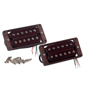 

2 pcs Pickup Prime Double Coil Durable Rosewood Pickup for Bass Guitar