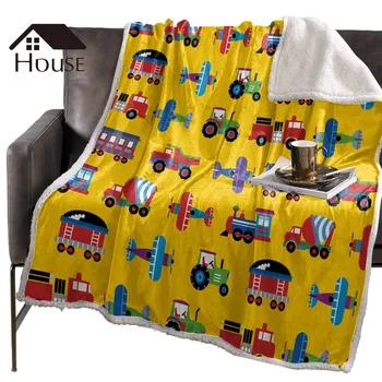 BIGHOUSES Throw Blanket Cute Cartoon Pictures Of Vehicles Fleece Blankets Winter Blanket Personalized Blankets Bedclothes
BIGHOUSES Throw Blanket Cute Cartoon Pictures Of Vehicles Fleece Blankets Winter Blanket Personalized Blankets Bedclothes