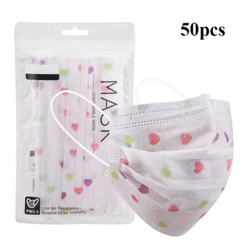 Mask for Face Women Non-woven 3-layer Print Disposable Masks Soft Breathable Face Cover Dust-proof Outdoor Facemask Mascarillas
Mask for Face Women Non-woven 3-layer Print Disposable Masks Soft Breathable Face Cover Dust-proof Outdoor Facemask Mascarillas