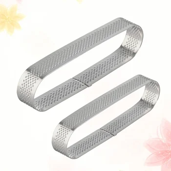 2 Pcs Oval Tartlet Mold Practical Stainless Steel Dessert Mousse Fruit Pie Tart Quiche Baking Mold Silver (9.4cm/11.9cm, Each Si
2 Pcs Oval Tartlet Mold Practical Stainless Steel Dessert Mousse Fruit Pie Tart Quiche Baking Mold Silver (9.4cm/11.9cm, Each Si