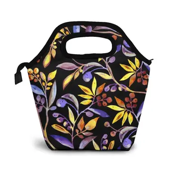 Abstract Decorative Seamless Watercolor Floral Pattern. Lunch Bag Boxes Bags Portable Insulated Picnic Food Box for Women Men 
Abstract Decorative Seamless Watercolor Floral Pattern. Lunch Bag Boxes Bags Portable Insulated Picnic Food Box for Women Men