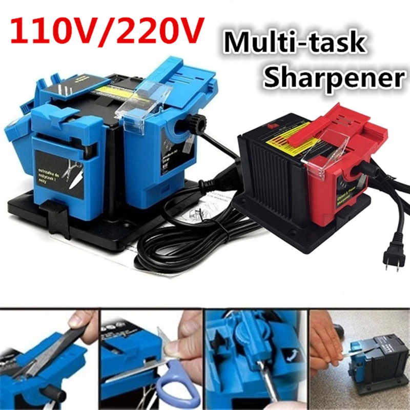 110V / 220V Multi-task Sharpener Electric Household Sharpening Machine Grinding Scissors Fruit Knife Drill Bit Sharpener
110V / 220V Multi-task Sharpener Electric Household Sharpening Machine Grinding Scissors Fruit Knife Drill Bit Sharpener
