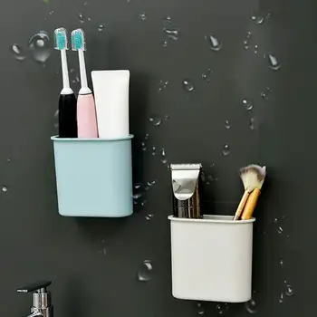 Plastic Toothbrush Holder Multi-functional Adhesive Storage Wall Mount Box TV Remote control Box DIY Self-adhesive storage box
Plastic Toothbrush Holder Multi-functional Adhesive Storage Wall Mount Box TV Remote control Box DIY Self-adhesive storage box