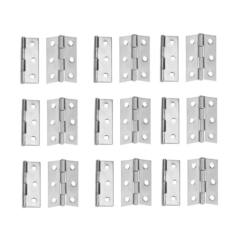 20pcs Door Hinge Durable Useful Premium Stainless Steel Hinges Heavy Duty Hinges Furniture Hinge for Furniture Cabinet
20pcs Door Hinge Durable Useful Premium Stainless Steel Hinges Heavy Duty Hinges Furniture Hinge for Furniture Cabinet