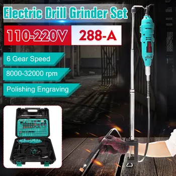 180W Power Tool Mini Electric Grinder Drill 6 Variable Speed Rotary Grinder Machine Set with Carry Case For Milling Polishing
180W Power Tool Mini Electric Grinder Drill 6 Variable Speed Rotary Grinder Machine Set with Carry Case For Milling Polishing
