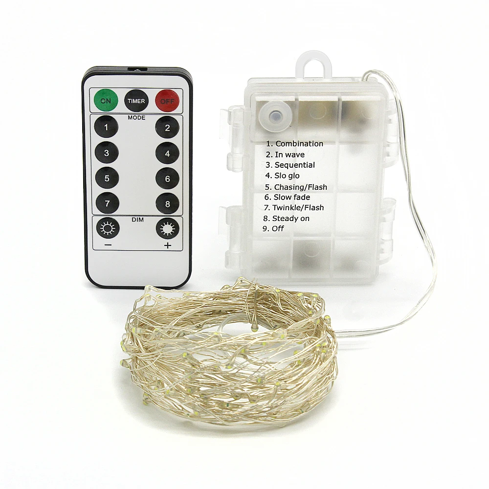 ANBLUB 8 Colors LED String Light 10M Wire Battery String Lamp with Remote Controller For Christmas Wedding Party Decoration
ANBLUB 8 Colors LED String Light 10M Wire Battery String Lamp with Remote Controller For Christmas Wedding Party Decoration