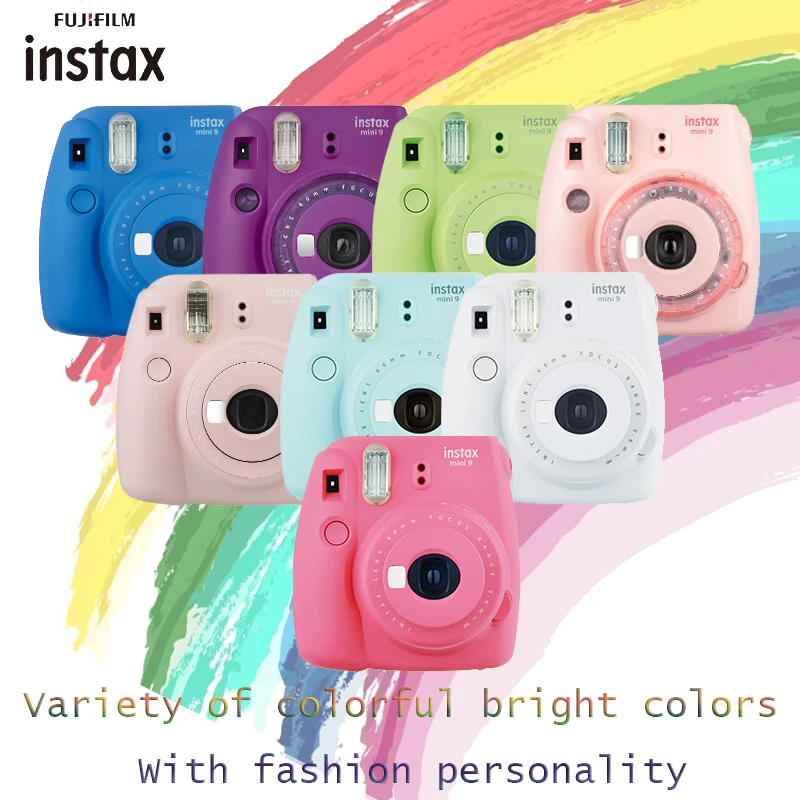 Fuji instax mini9 камера мгновенного изображения (обновление mini8) многоцветная