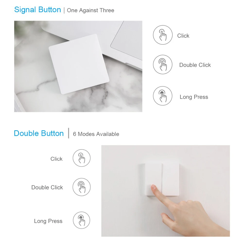 Aqara Wall Switch Intelligent Doorbell Light Control Switches Wifi 2.4Ghz Wireless Remote Control Home Kit by Mi Home App
Aqara Wall Switch Intelligent Doorbell Light Control Switches Wifi 2.4Ghz Wireless Remote Control Home Kit by Mi Home App