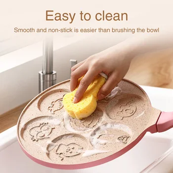 7 Holes Pancake Kitchen Frying Pan Household Porous Aluminum Alloy Breakfast Cooking Dumplings Baking Non-stick Omelette Pot 
7 Holes Pancake Kitchen Frying Pan Household Porous Aluminum Alloy Breakfast Cooking Dumplings Baking Non-stick Omelette Pot