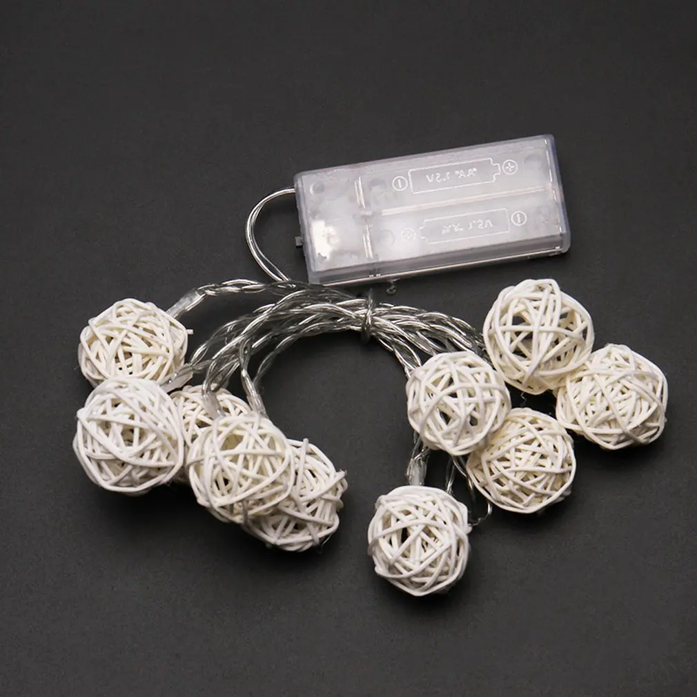 1.2m 3.94ft 10 LED Rattan Ball Fairy String Light with Battery Operated Lamp for Christmas Festival Wedding Party Home Decor
1.2m 3.94ft 10 LED Rattan Ball Fairy String Light with Battery Operated Lamp for Christmas Festival Wedding Party Home Decor