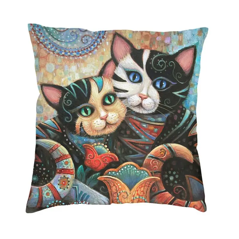 Cat Painting Gustav Klimt Art Cushion Cover 45x45cm Animal Velvet Modern Pillow Cases Decor Home
Cat Painting Gustav Klimt Art Cushion Cover 45x45cm Animal Velvet Modern Pillow Cases Decor Home