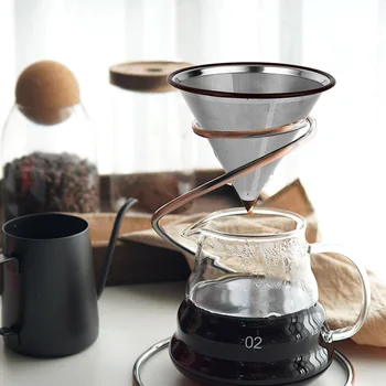Stainless Steel Cone-Style Refillable Drip Mesh Strainer Cafe Maker Machine Funnel Dripper Tool Reusable Washable Coffee Filter
Stainless Steel Cone-Style Refillable Drip Mesh Strainer Cafe Maker Machine Funnel Dripper Tool Reusable Washable Coffee Filter