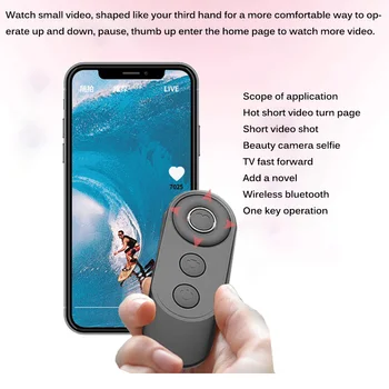 

Camera Selfies Wireless Bluetooth Shutter Remote Control For SmartPhones Photos Selfies Bluetooth Handy Remote Camera Control