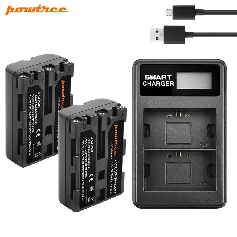 Аккумуляторная батарея Powtree 2400 мАч для Фотоаппарата Sony A57 A58 A65 A77 A99 A550 A560