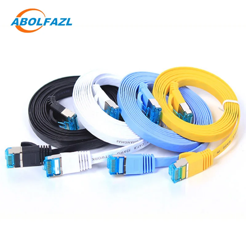 ABOLFAZL CAT6 Flat Ethernet Cable RJ45 Lan Cable Networking Ethernet Patch Cord for Computer Router Laptop
ABOLFAZL CAT6 Flat Ethernet Cable RJ45 Lan Cable Networking Ethernet Patch Cord for Computer Router Laptop